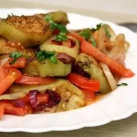 Saláta padlizsán, paradicsom és paprika - Hogyan készüljünk (saláta) Padlizsán saláta paradicsom és paprika - Hogyan készüljünk