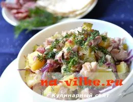Saláták csirke - a klasszikus és eredeti recept fotókkal