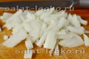 Saláta gombával és csirke és ananász recept fotó ízletes