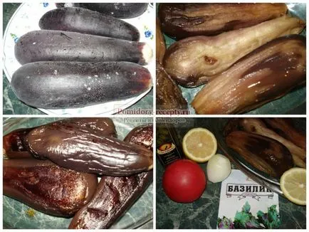 Saláta padlizsán és paradicsom arany receptek fényképpel