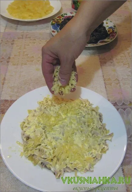 Saláta csirke gomba ananász sajt, csirke saláta recept ananász sajt, finom receptek (csirke gomba saláta ananász sajt) Saláta csirke gomba ananász sajt, csirke saláta recept ananász sajt, finom receptek