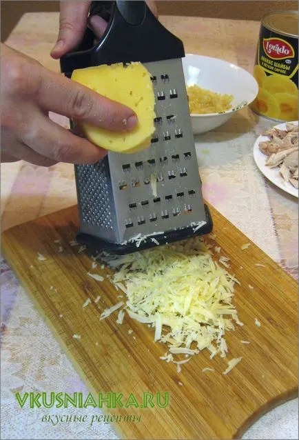 Saláta csirke gomba ananász sajt, csirke saláta recept ananász sajt, finom receptek (recept saláta csirke ananász sajt) Saláta csirke gomba ananász sajt, csirke saláta recept ananász sajt, finom receptek
