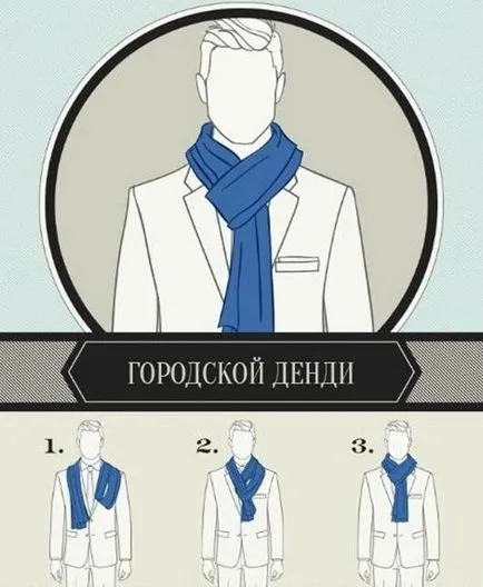 Ways kötni egy sálat a férfiak esetében - a helyszínen a divat és stílus
