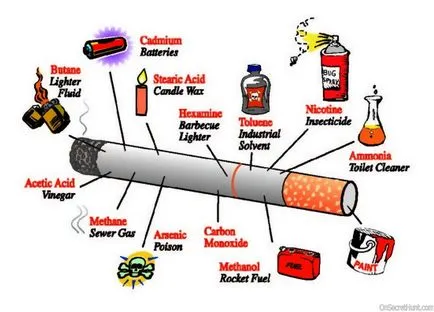 Harm a dohányzás cigaretta és a dohány
