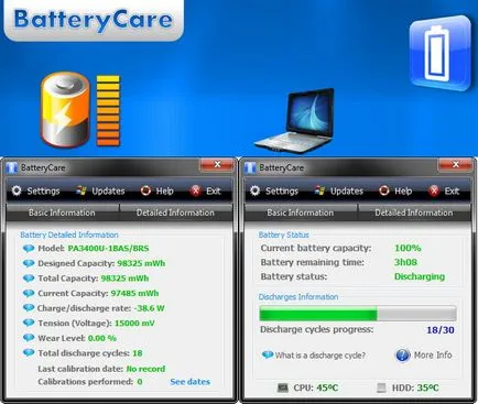 Helyreállítása laptop akkumulátor