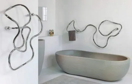 Telepítse a törölközőmelegítővel a fürdőszobában, hogyan kell helyesen telepíteni a saját kezét