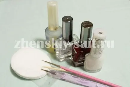 Art festmény köröm lépésben - egy lecke kezdőknek képekkel (óra) Art festmény köröm lépésben - egy lecke kezdőknek képekkel