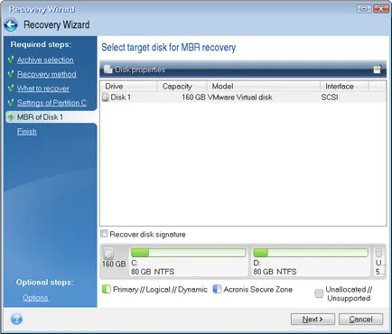 Acronis True Image Home 2011 plus csomag helyreállítási funkciót eltérő