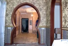 Arch a kezüket fa belső készül farostlemez, portál és ajtó