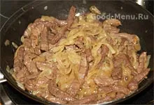 Marha Stroganoff (bifstrogany) marhahús - egy recept lépésről lépésre fotók
