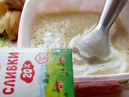 Banán fagylalt otthon recept, egyszerű receptek