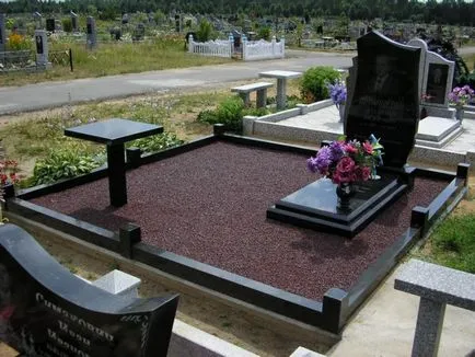 Parkosítási a temetőben