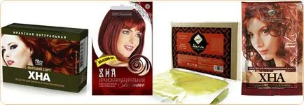 Henna haj, típusai és árnyalatai