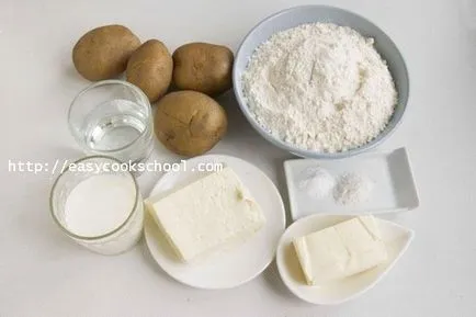 Hychiny sajttal és burgonyával lépésről lépésre recept fotókkal, egyszerű receptek (hychiny) Hychiny sajttal és burgonyával lépésről lépésre recept fotókkal, egyszerű receptek