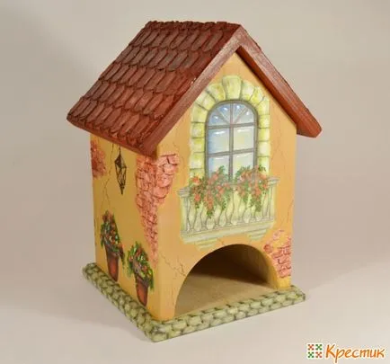 Teaház decoupage egyszerű kötet