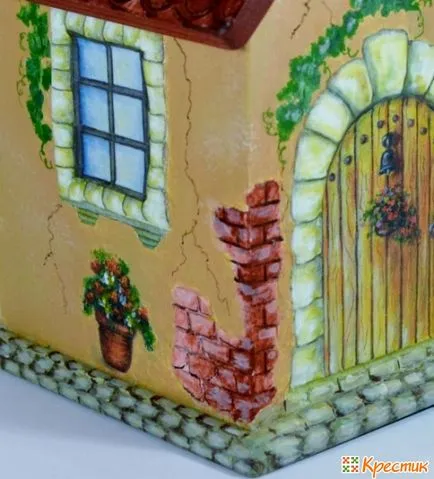 Teaház decoupage egyszerű kötet
