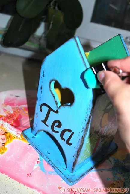 Teaház „a technika decoupage, mesterkurzus saját kezűleg