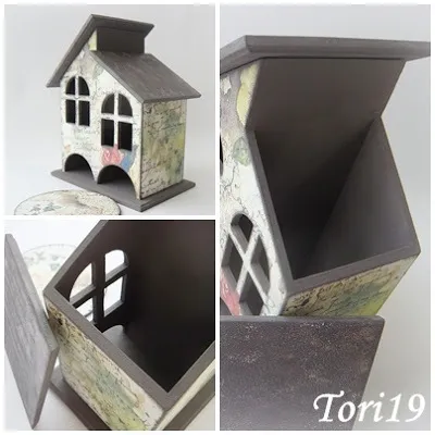 Decoupage teaház 1
