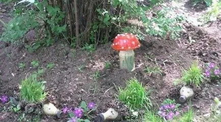 Készíts egy sün egy műanyag palack és csapok kép u