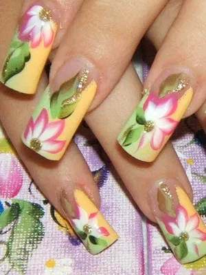 Nails tervezés gél fotó háromdimenziós tervezés és modellezés gél köröm és kapacitás