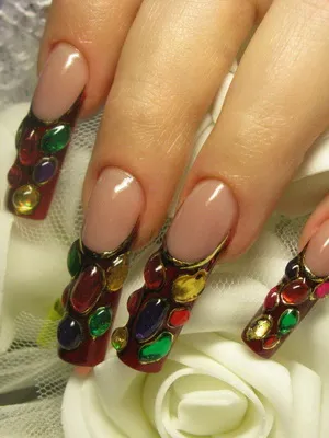 Nails tervezés gél fotó háromdimenziós tervezés és modellezés gél köröm és kapacitás