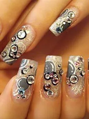 Nails tervezés gél fotó háromdimenziós tervezés és modellezés gél köröm és kapacitás