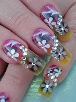 Nails tervezés gél fotó háromdimenziós tervezés és modellezés gél köröm és kapacitás