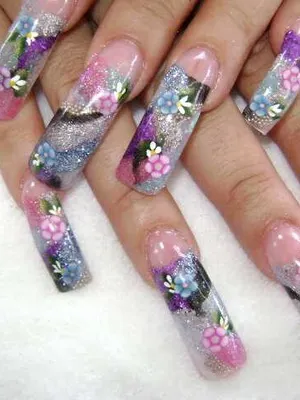Nails tervezés gél fotó háromdimenziós tervezés és modellezés gél köröm és kapacitás