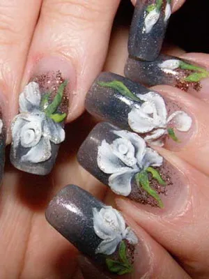 Nails tervezés gél fotó háromdimenziós tervezés és modellezés gél köröm és kapacitás