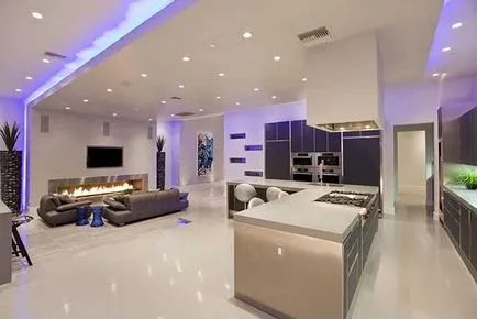 Konyha tervezés, belső tér, 20 fotó, videó 2 (tervezés) Interior Design konyha-nappali, 20 fotó, 2 videó