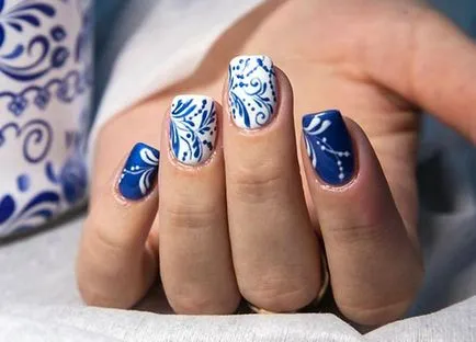 Nails tervezés gél lakk 30 fényképet elegáns manikűr oktatóvideók