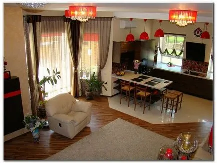 Konyha tervezés egy nappali, design tippek (fotó), konyha tervezés, belsőépítészet, javítás, fotó (konyha, nappali) Konyha tervezés egy nappali, design tippek (fotó), konyha tervezés, belsőépítészet, javítás, fotók