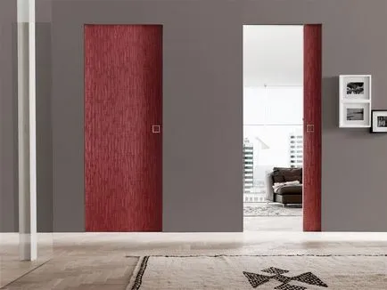 Ajtó nélkül architraves felfüggesztett belső rejtett doboz, fotó a belső (ajtókárpit belső rejtett doboz fotó) Ajtó nélkül architraves felfüggesztett belső rejtett doboz, fotó a belső