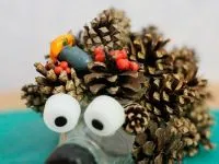 Hedgehog egy műanyag palack