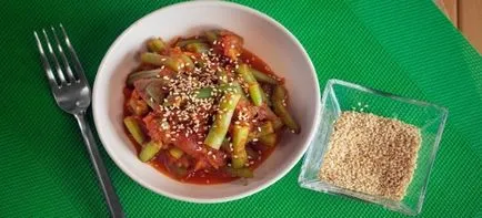Bab paradicsomos mártással - receptek csirke, sertés, zöldség és tészta