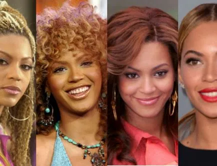 Az evolúció a kép Beyonce, hogyan kell változtatni a frizura és smink hírességek (Beyonce) Az evolúció a kép Beyonce, hogyan kell változtatni a frizura és smink hírességek