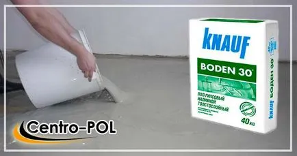 Önterülő padló vakolat és a Knauf Tribon vélemények