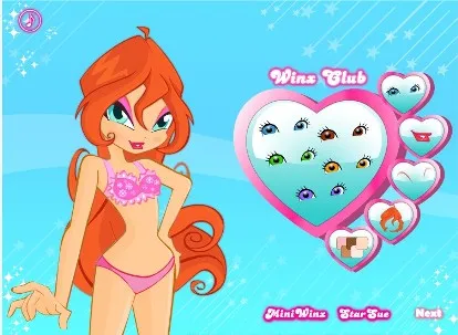 Játékok a lányok Winx smink