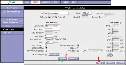 beállítás ACORP lan modem 122 utasítások (új)