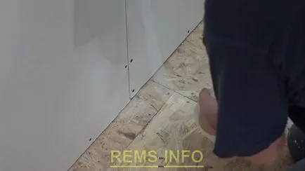 Gipszkarton varratok vannak zárva