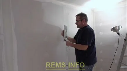Gipszkarton varratok vannak zárva