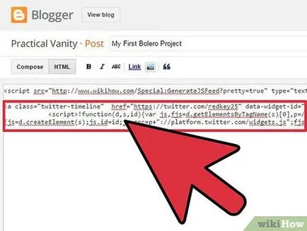 Hogyan adjunk twitter a blog vagy website