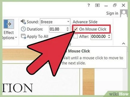 Hogyan adjunk átmenetet powerpoint