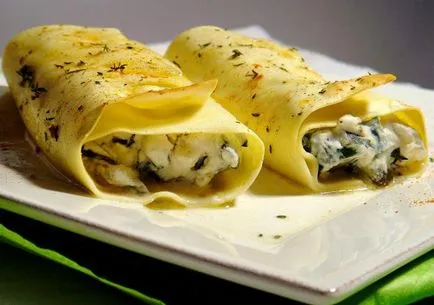 A töltött cannelloni - a recept a különböző töltelékkel