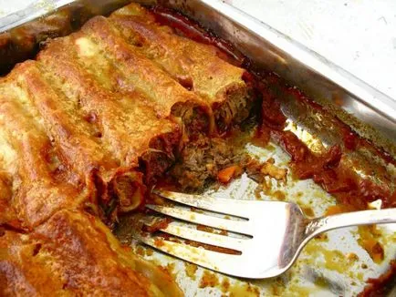 A töltött cannelloni - a recept a különböző töltelékkel