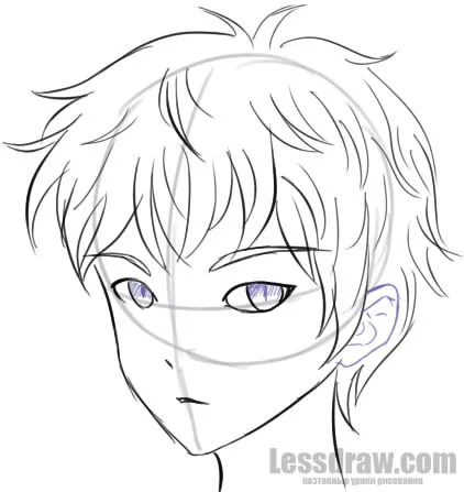 Hogyan kell felhívni anime fiú fokozatosan lessdraw