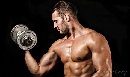 Hogyan kell építeni a bicepsz otthon húzza körülmények között, fekvőtámasz, edzés súlyzókkal