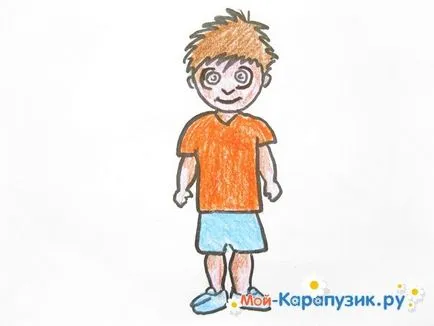 Hogyan kell felhívni a fiú egy ceruzát szakaszokban (lépésről lépésre) Hogyan kell felhívni a fiú egy ceruzát szakaszokban