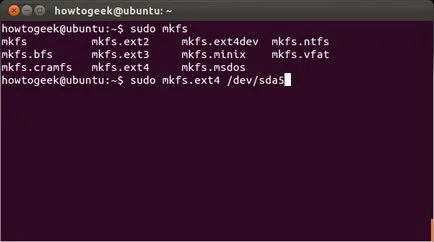 Hogyan formázza USB flash meghajtót ubuntu 1