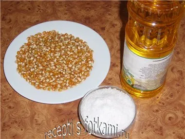 Főzni popcorn otthon - lépésről lépésre recept fotók